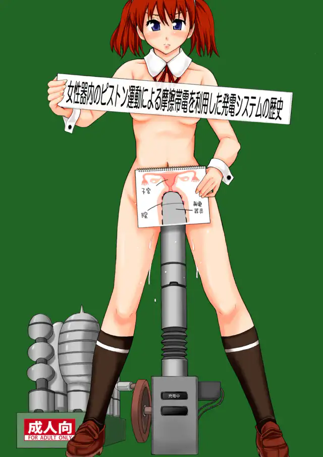 Josei Kinai no Piston Undou Niyoru Masatsu Taiden Oriyoo Shita Hatsuden Shisutemu no Rekishi cover