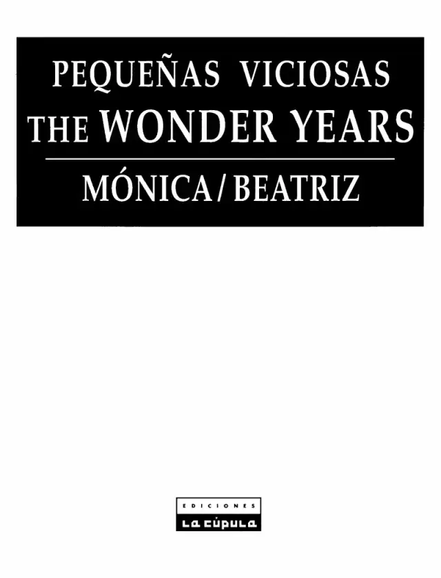 Pequenas viciosas #3 - The wonder years cover