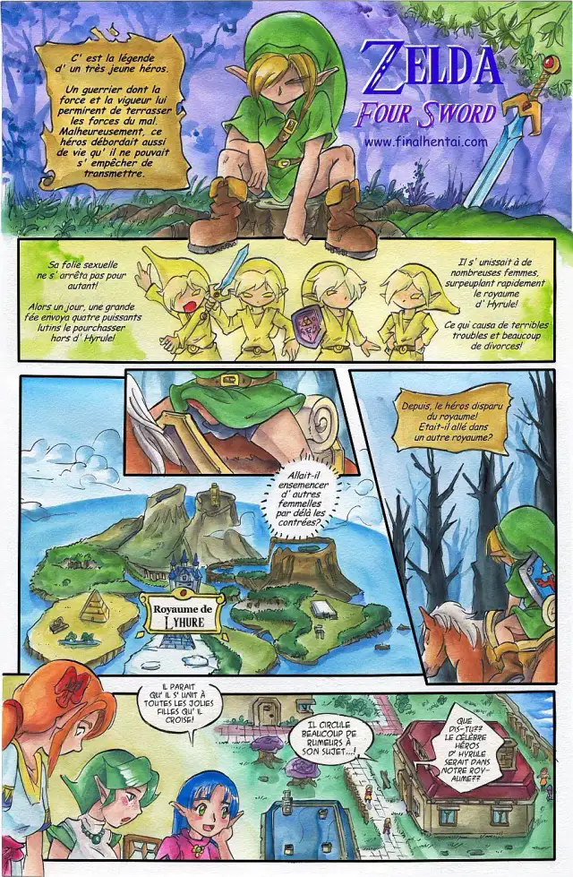 Zelda Four Sword cover